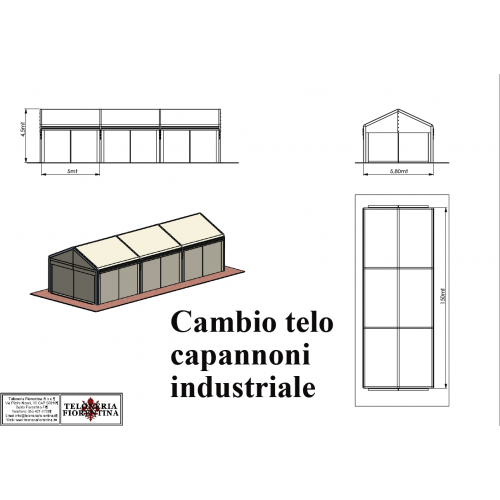 Telo Tetto Capannone Ogiva