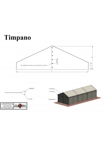 Telo Timpano Capannone modulare