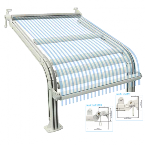 Tenda a guide con o senza barra quadra S/93 – S93 BQ