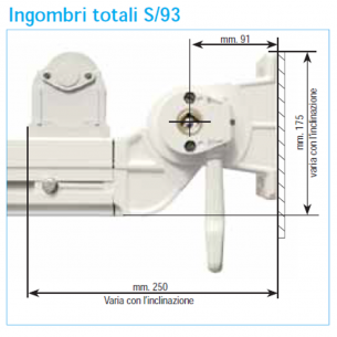 Tenda a guide con o senza barra quadra S/93 – S93 BQ 2