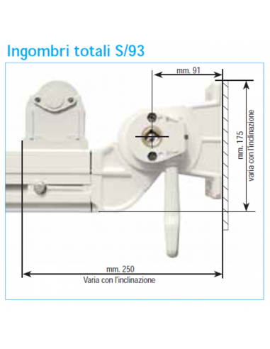 Tenda a guide con o senza barra quadra S/93 – S93 BQ