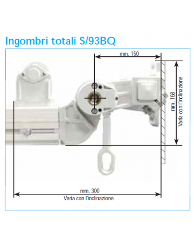 Tenda a guide con o senza barra quadra S/93 – S93 BQ