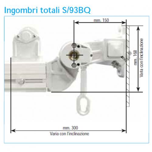 Tenda a guide con o senza barra quadra S/93 – S93 BQ