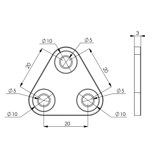 Contropiastra  Nylon 3F