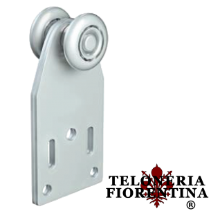 Carrello 2 cuscinetti D.24 piastra doppia