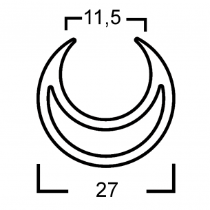 Barra tenditrice 27mm Alluminio da 3mt 2