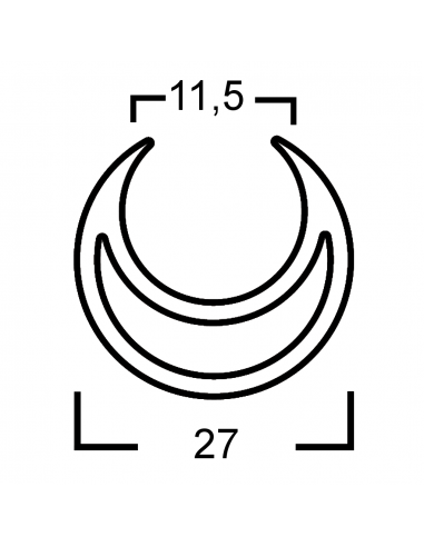Barra tenditrice 27mm Alluminio da 3mt