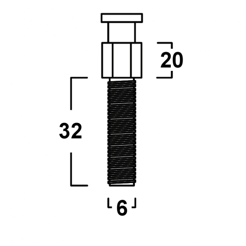 Chiusura minax bullone - 10pz