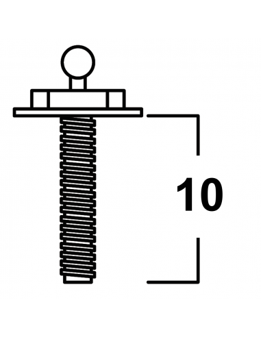 Chiusura Tenax vite autofilettante - 10pz