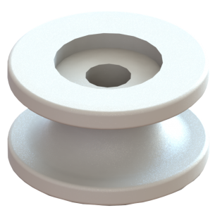 Gancio tondo Nylon per corda elastica 2